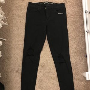 American eagle black jeggings